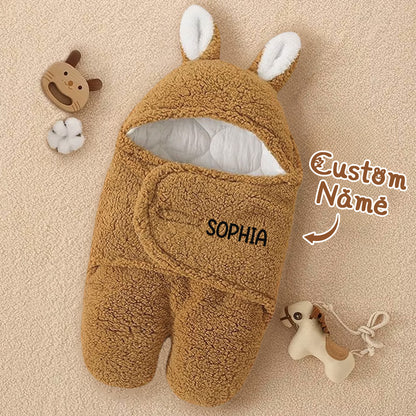 Sacca Nanna Coniglietto Personalizzata con Nome Swaddle Neonato sacco