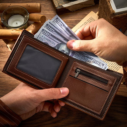 Portafoglio Uomo Personalizzato con Foto – Un Regalo Unico ed Elegante per Custodire i tuoi Ricordi papà