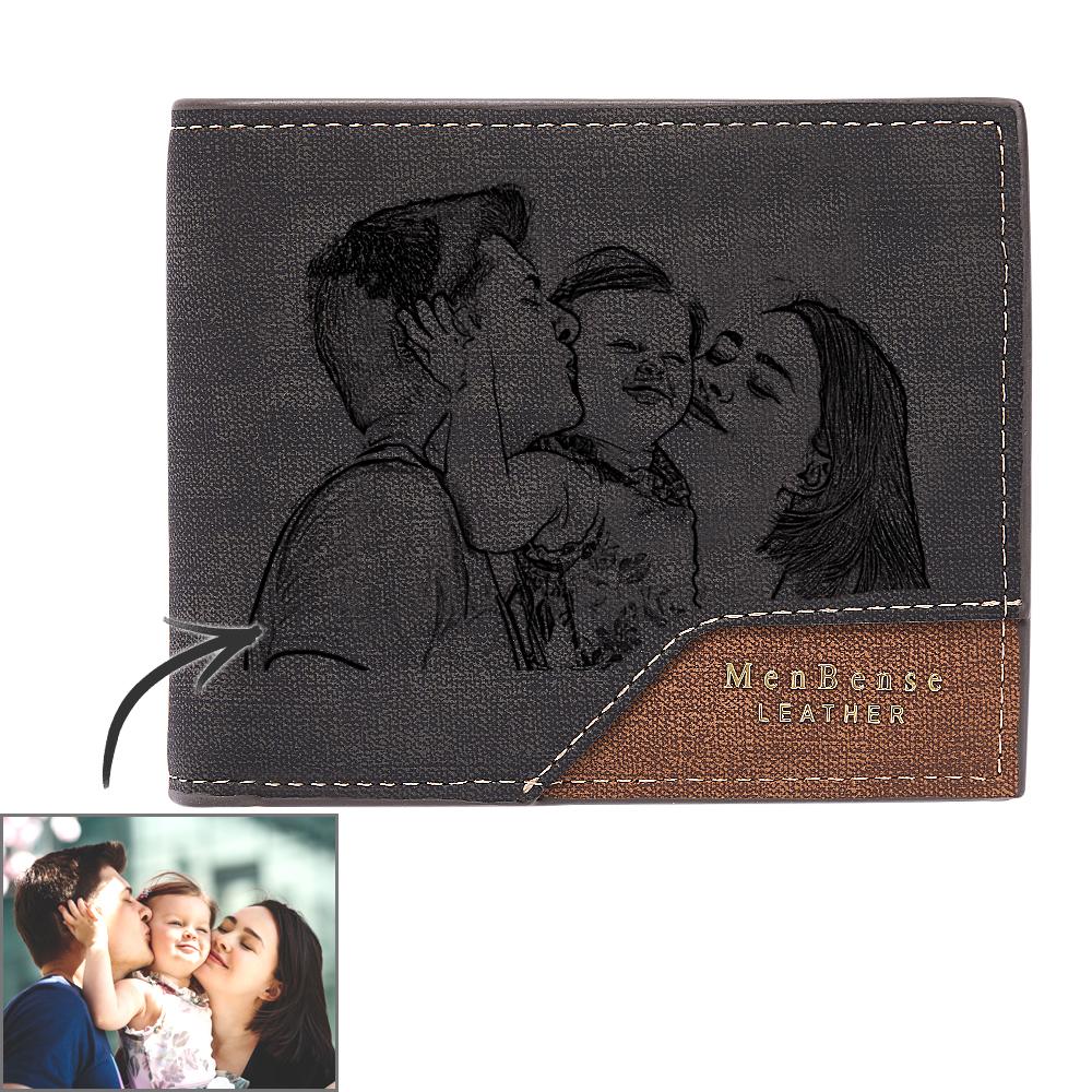 Portafoglio Uomo Personalizzato con Foto – Un Regalo Unico ed Elegante per Custodire i tuoi Ricordi papà