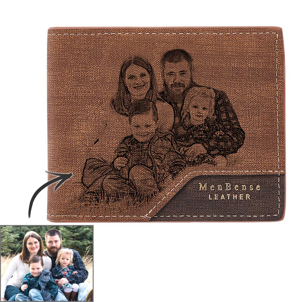 Portafoglio Uomo Personalizzato con Foto – Un Regalo Unico ed Elegante per Custodire i tuoi Ricordi papà