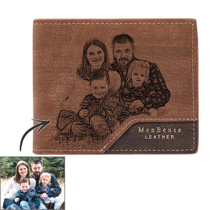 Portafoglio Uomo Personalizzato con Foto – Un Regalo Unico ed Elegante per Custodire i tuoi Ricordi papà