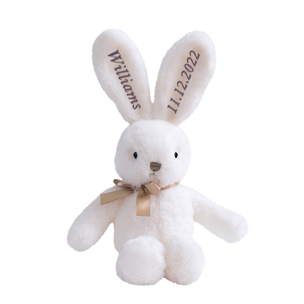 Coniglietto Peluche Personalizzato con Nome Regalo Neonato Nascita