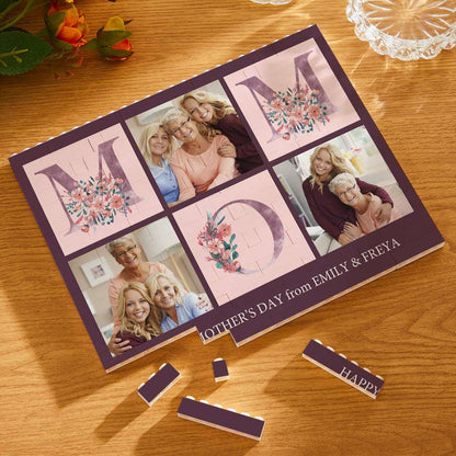Puzzle Mattoncini Personalizzato Trio Foto Regalo Festa della Mamma