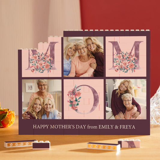 Puzzle Mattoncini Personalizzato Trio Foto Regalo Festa della Mamma