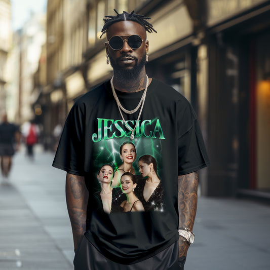 T-shirt Vintage Personalizzata con Foto e Nome