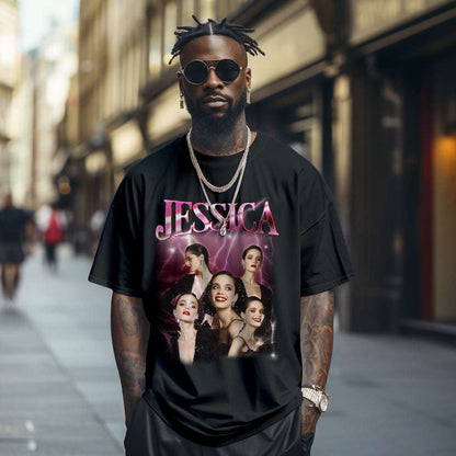 T-shirt Vintage Personalizzata con Foto e Nome