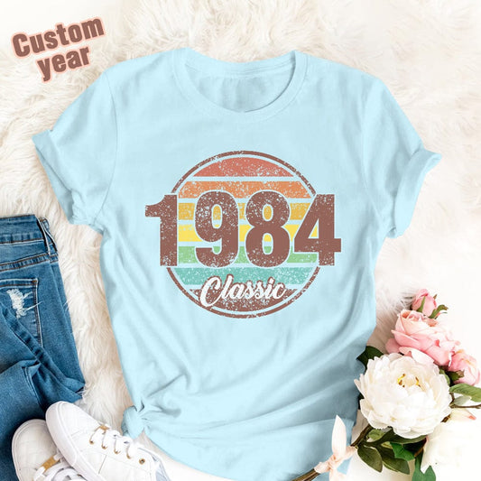 T-shirt Personalizzata Anno di Nascita Regalo Compleanno Unico