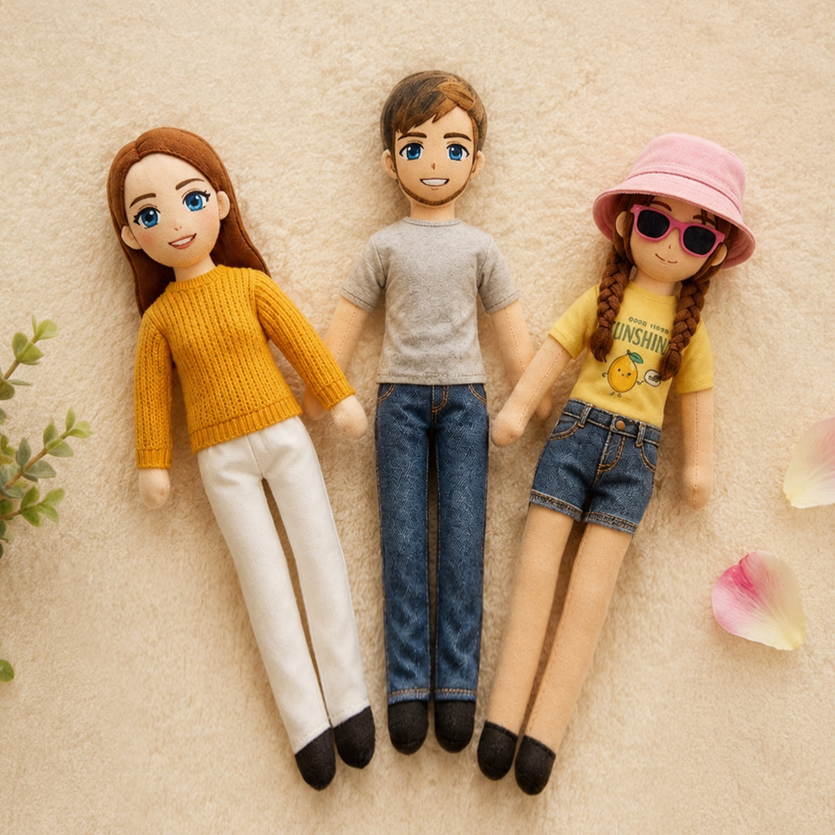 Bambola Mini Me Personalizzata con Foto Corpo Intero Idea Regalo Snodabile Natale San Valentino Compleanno Anniversario Mamma Papà