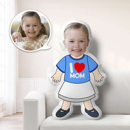 Cuscino Mini-Me Personalizzato Foto Viso e Vestiti