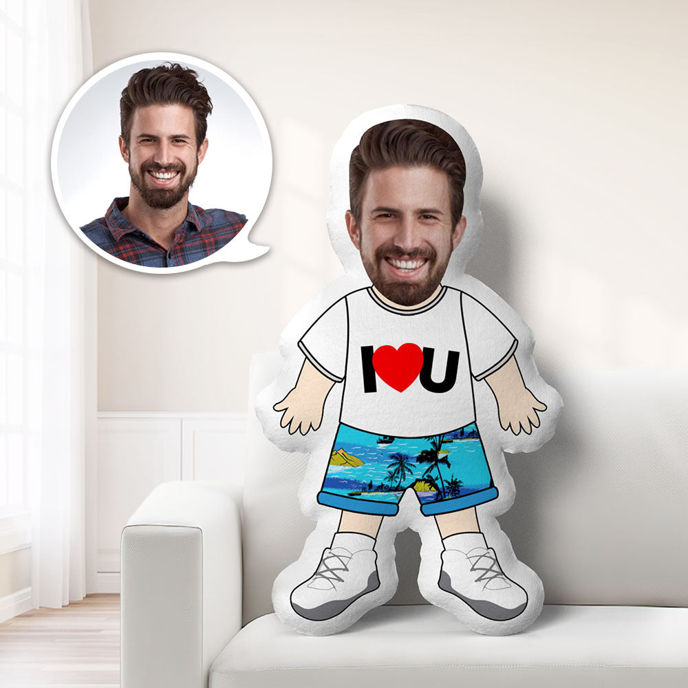 Cuscino Mini-Me Personalizzato Foto Viso e Vestiti