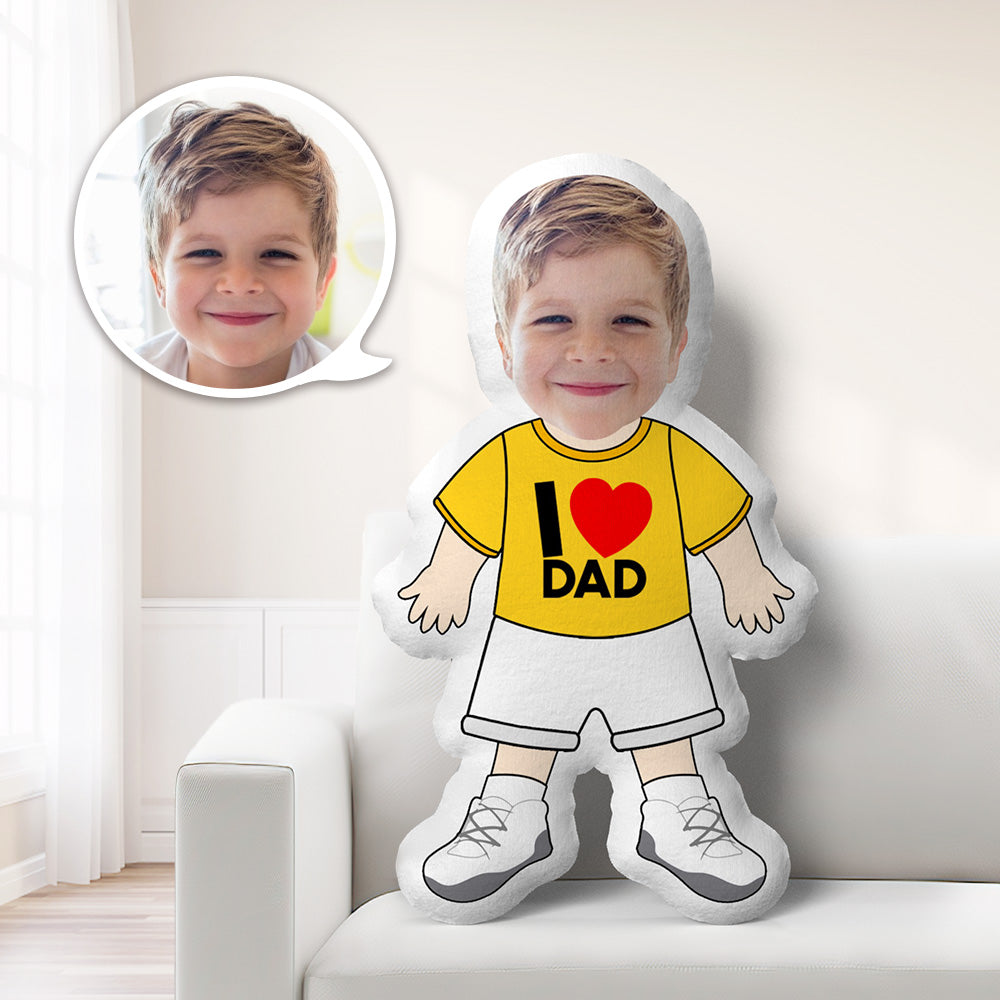 Cuscino Mini-Me Personalizzato Foto Viso e Vestiti