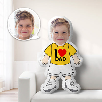 Cuscino Mini-Me Personalizzato Foto Viso e Vestiti