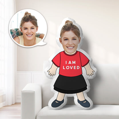 Cuscino Mini-Me Personalizzato Foto Viso e Vestiti