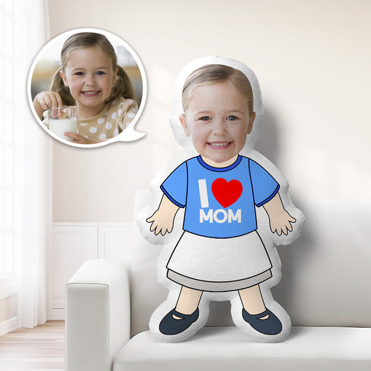 Cuscino Mini-Me Personalizzato Foto Viso e Vestiti