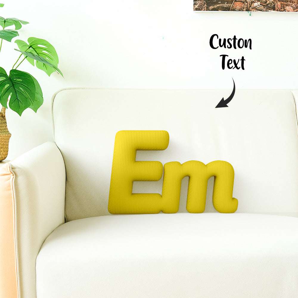 Cuscino Personalizzato con Lettere Componibili (2-5 Lettere) idea Regalo Nome