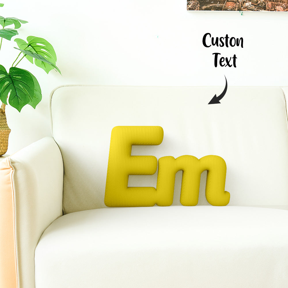 Cuscino Personalizzato con Lettere Componibili (2-5 Lettere) idea Regalo Nome
