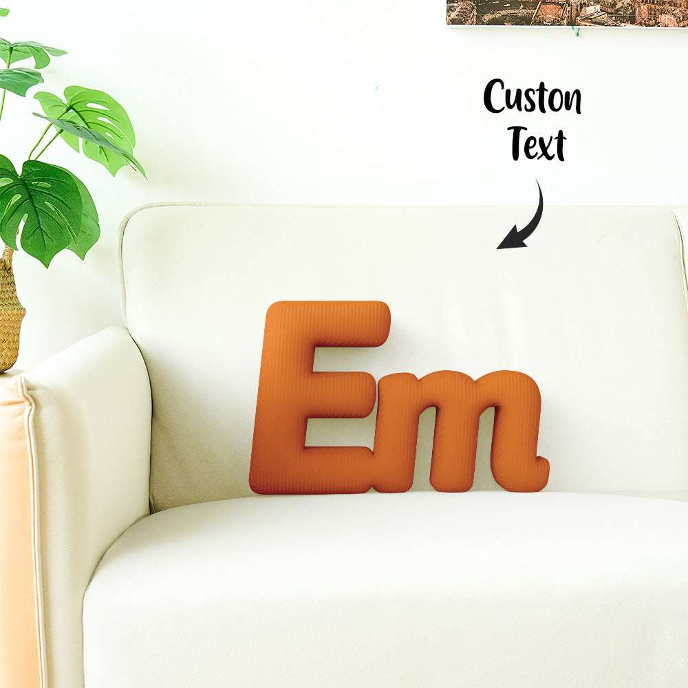 Cuscino Personalizzato con Lettere Componibili (2-5 Lettere) idea Regalo Nome