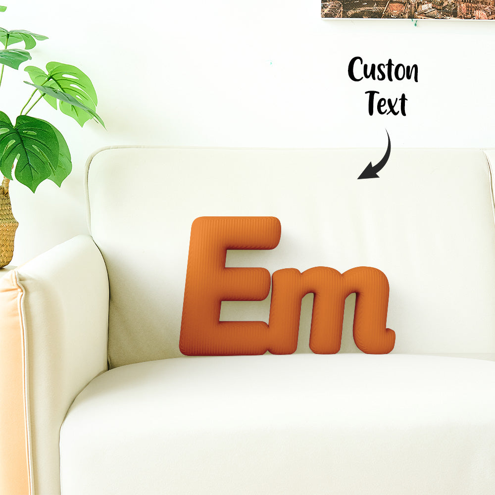 Cuscino Personalizzato con Lettere Componibili (2-5 Lettere) idea Regalo Nome