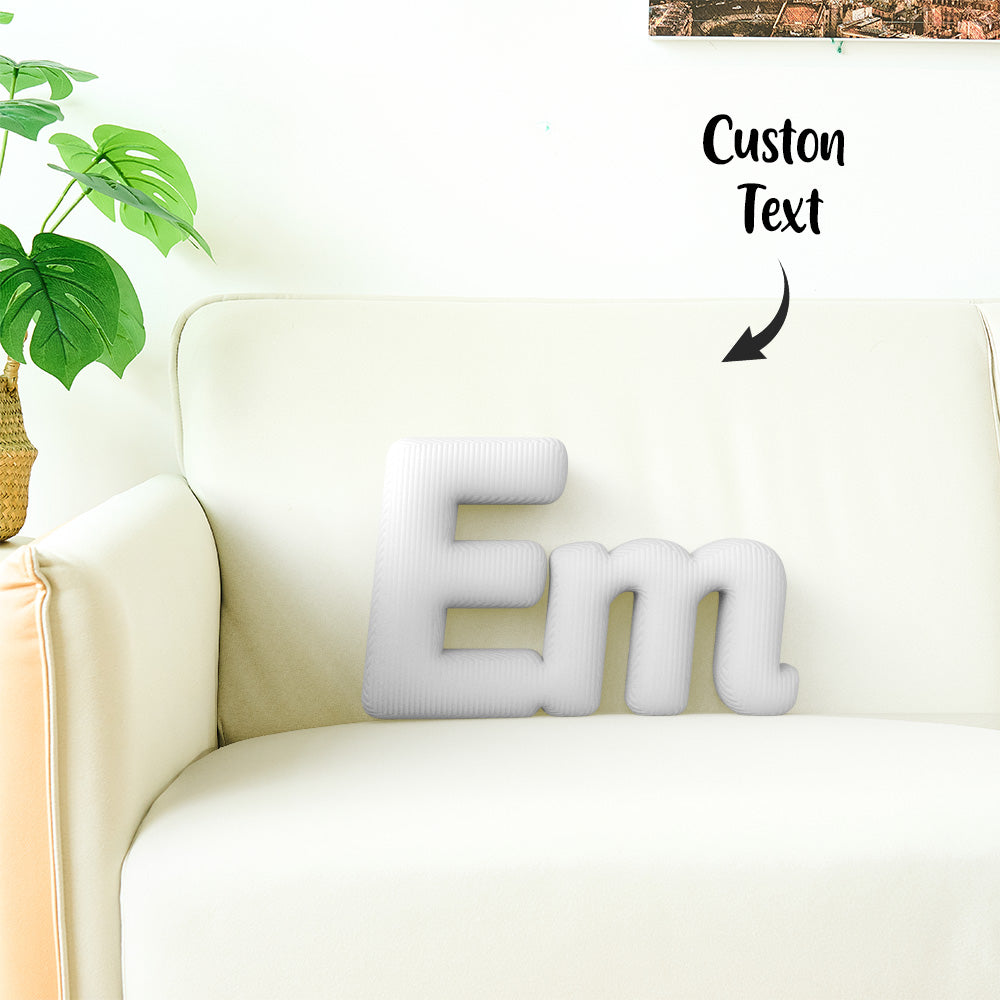 Cuscino Personalizzato con Lettere Componibili (2-5 Lettere) idea Regalo Nome