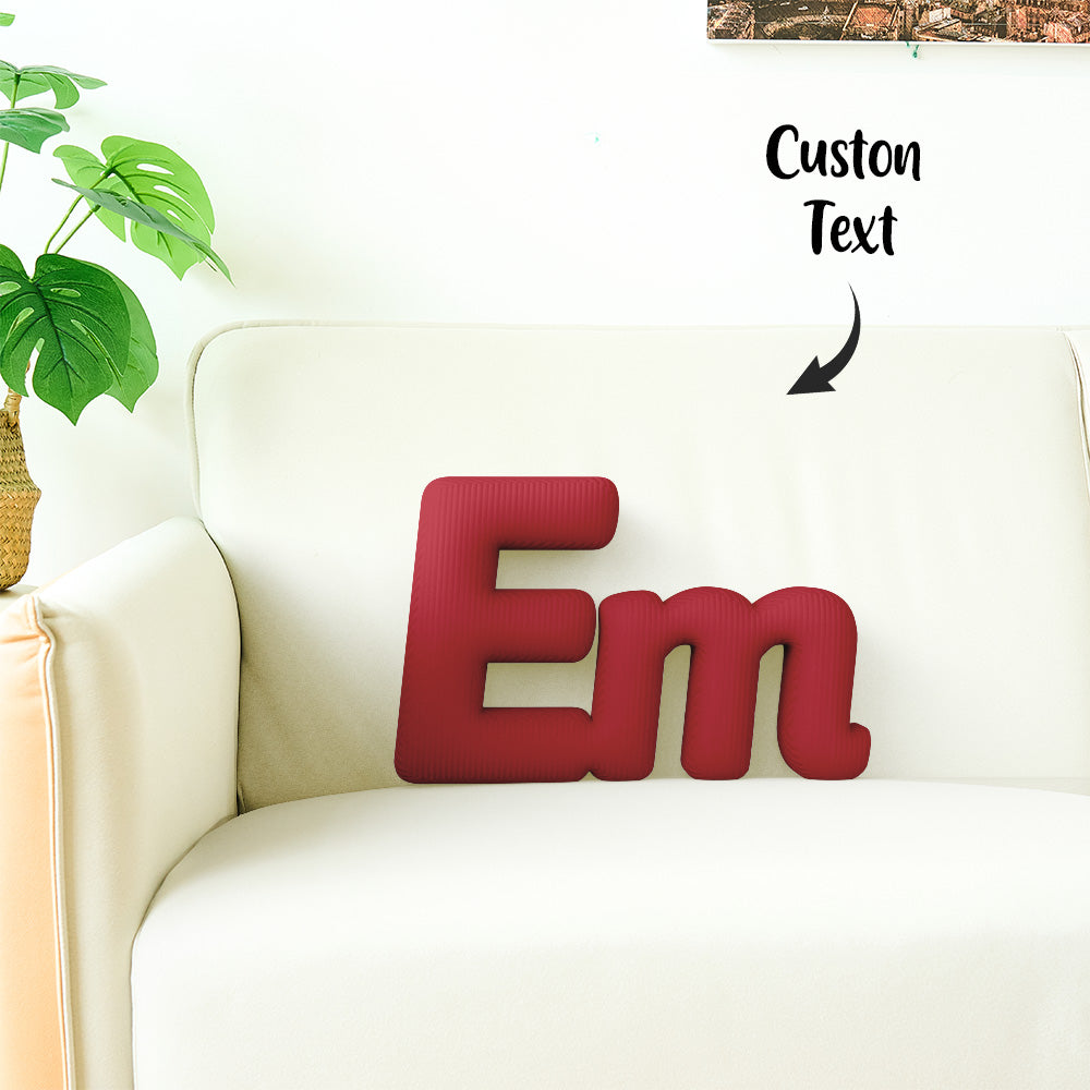 Cuscino Personalizzato con Lettere Componibili (2-5 Lettere) idea Regalo Nome