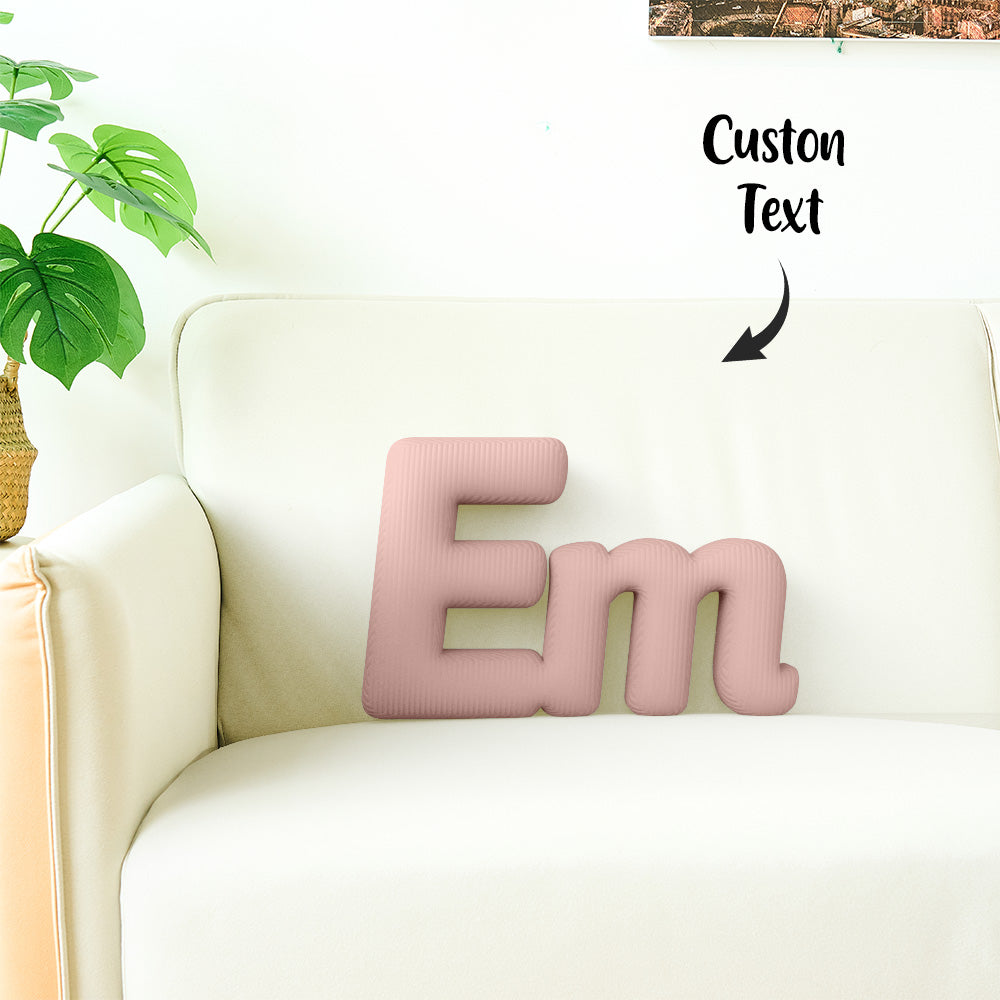Cuscino Personalizzato con Lettere Componibili (2-5 Lettere) idea Regalo Nome