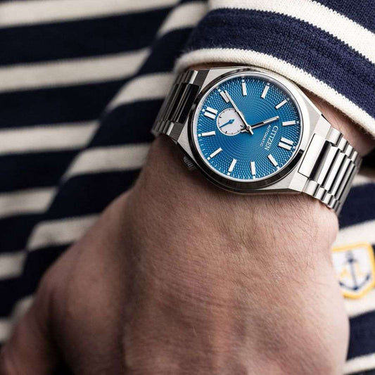 Citizen Tsuyosa Automatico – Quadrante blu guilloché con piccoli secondi – Cassa 40 mm – NK5010‑51L