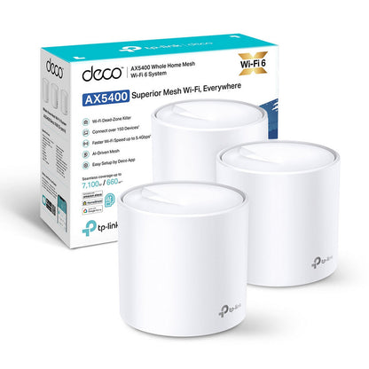 Deco X60 Sistema Mesh Wi-Fi 6 AX5400Mbps, 3pz
