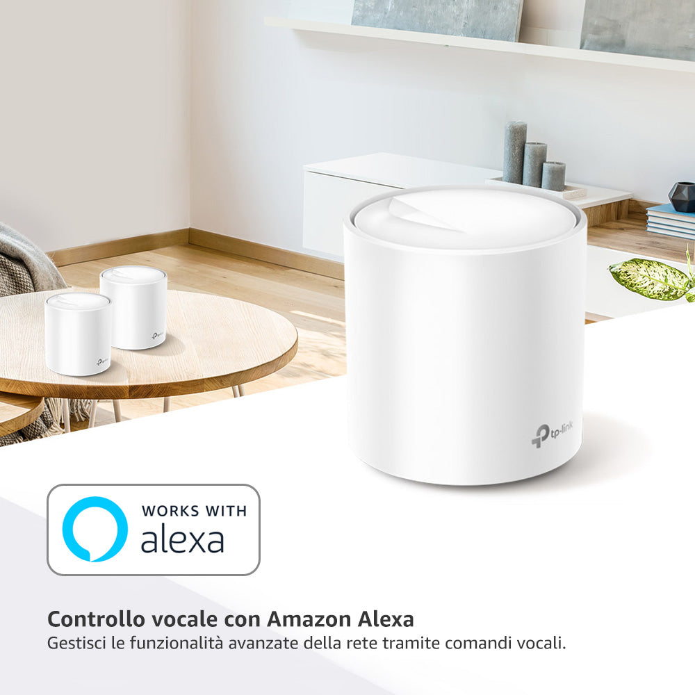 Deco X60 Sistema Mesh Wi-Fi 6 AX5400Mbps, 3pz