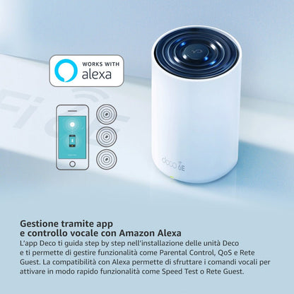Deco XE75 Sistema Mesh Wi-Fi 6E AXE5400Mbps, 3pz