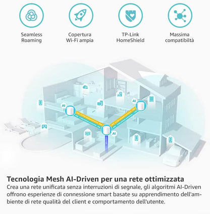 Deco X50 Sistema Mesh Wi-Fi 6 AX3000Mbps, 3pz
