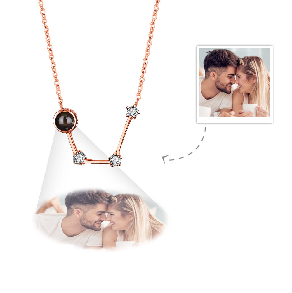Collana Proiezione Foto con Costellazione Zodiaco Personalizzato
