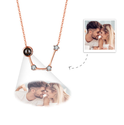 Collana Proiezione Foto con Costellazione Zodiaco Personalizzato