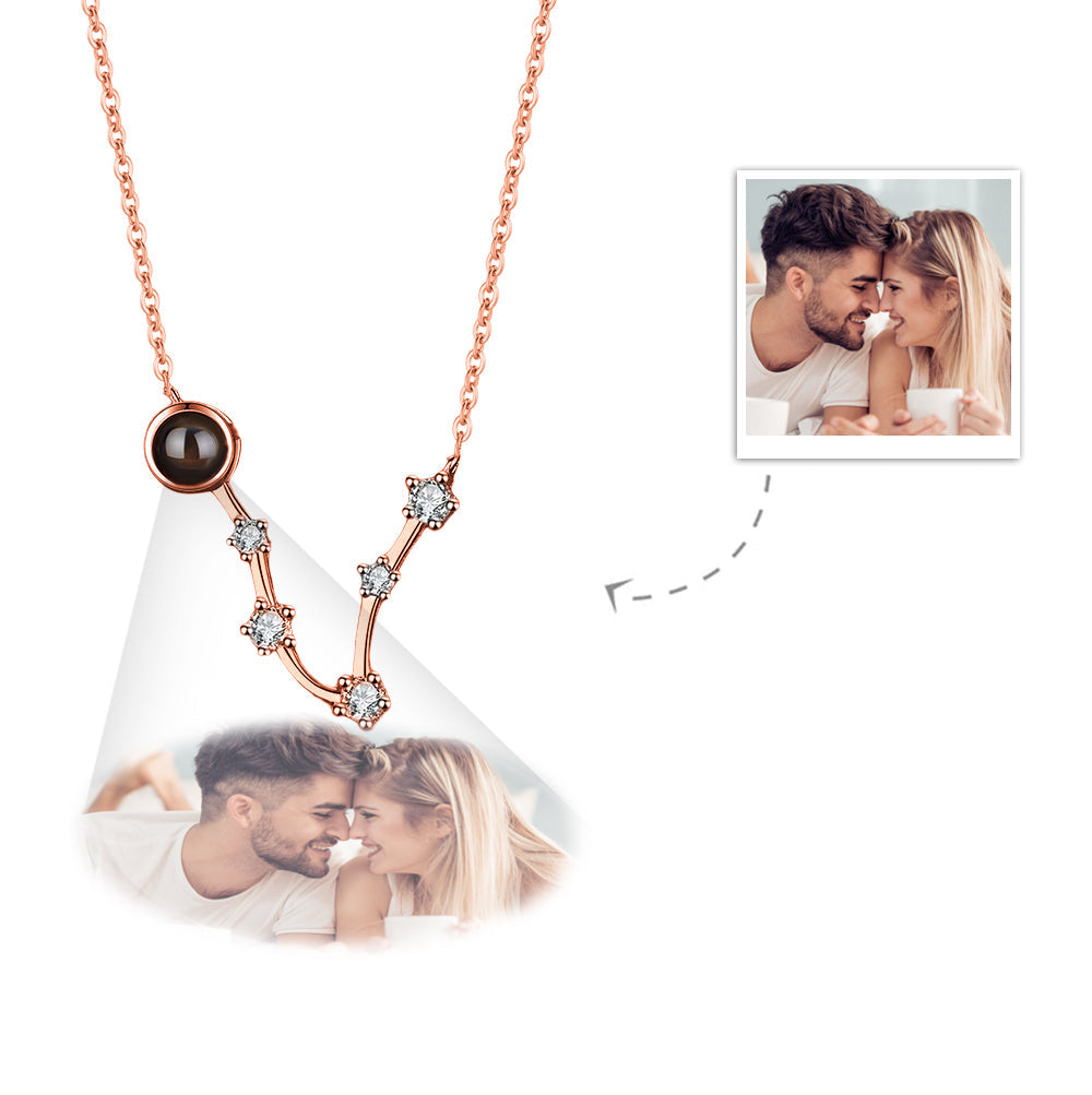 Collana Proiezione Foto con Costellazione Zodiaco Personalizzato