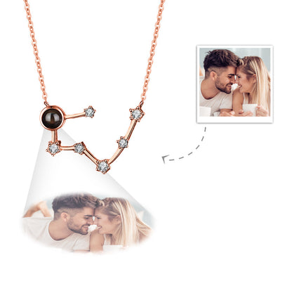 Collana Proiezione Foto con Costellazione Zodiaco Personalizzato