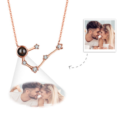 Collana Proiezione Foto con Costellazione Zodiaco Personalizzato