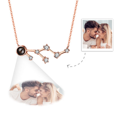 Collana Proiezione Foto con Costellazione Zodiaco Personalizzato