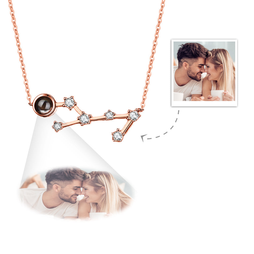 Collana Proiezione Foto con Costellazione Zodiaco Personalizzato