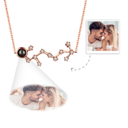 Collana Proiezione Foto con Costellazione Zodiaco Personalizzato