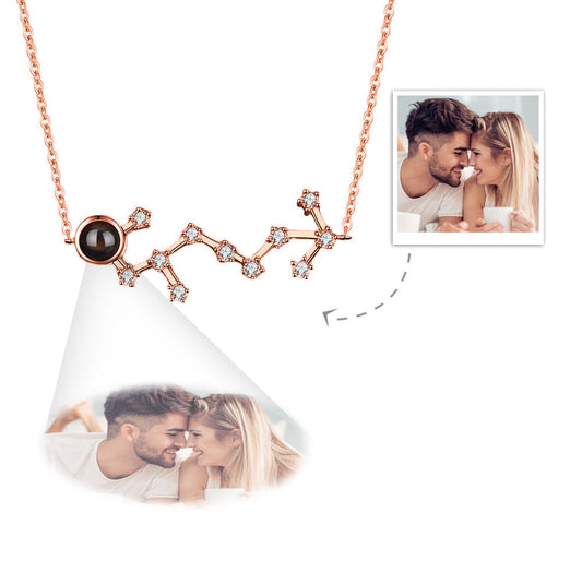 Collana Proiezione Foto con Costellazione Zodiaco Personalizzato