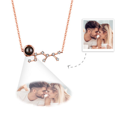 Collana Proiezione Foto con Costellazione Zodiaco Personalizzato