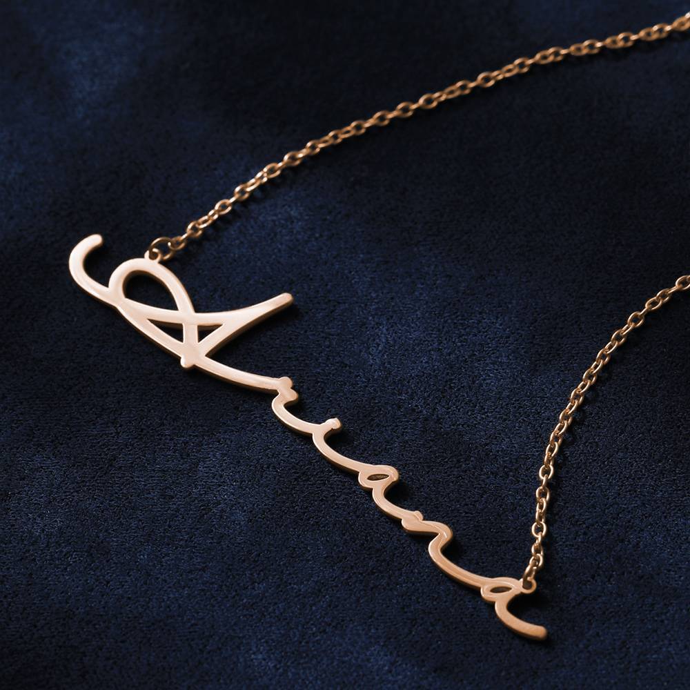 Collana con Nome Personalizzata Stile Firma Calligrafici idea regalo lei donna mamma
