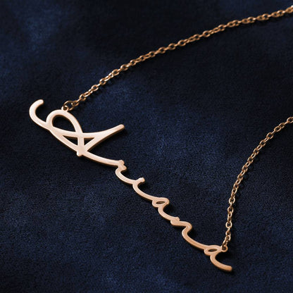 Collana con Nome Personalizzata Stile Firma Calligrafici idea regalo lei donna mamma