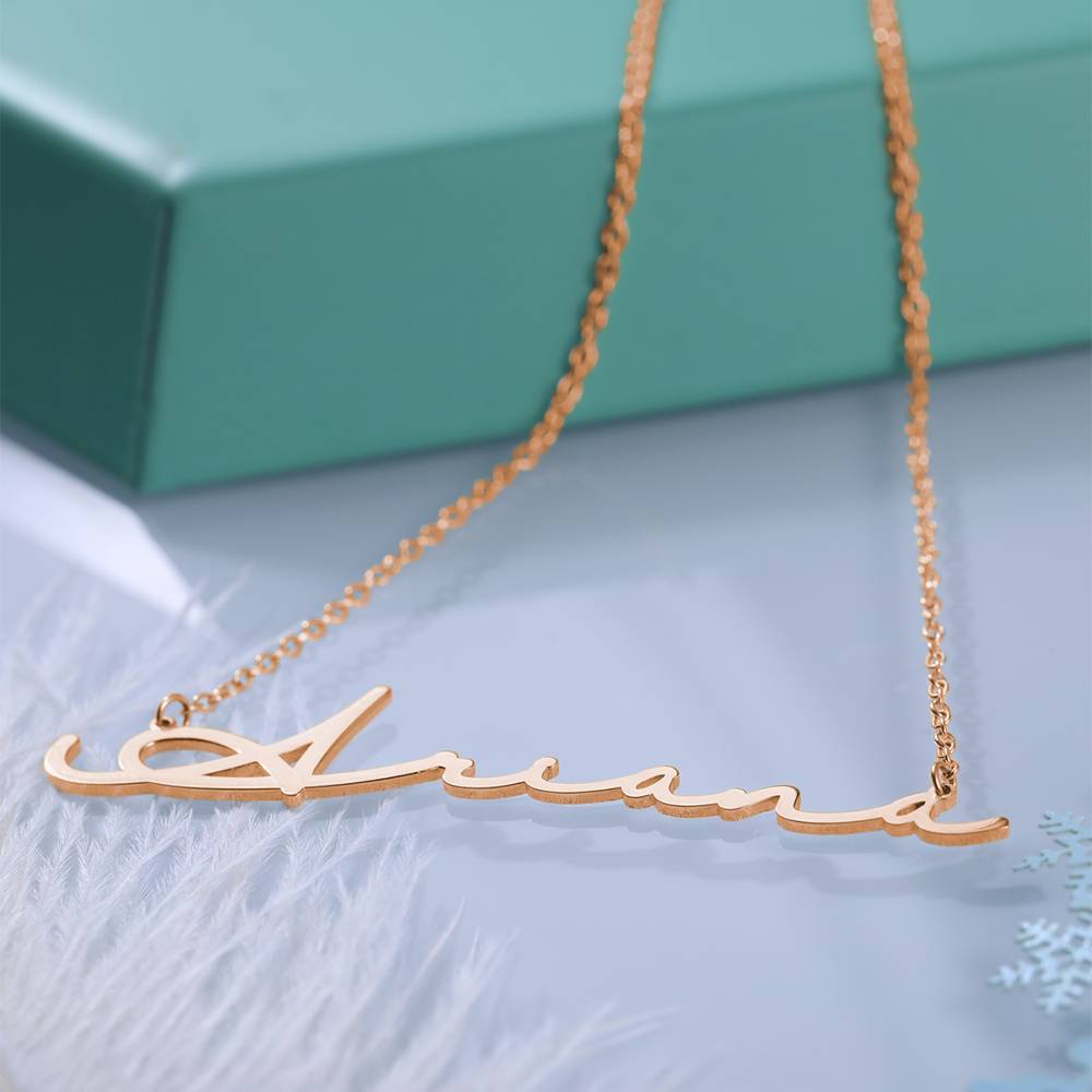 Collana con Nome Personalizzata Stile Firma Calligrafici idea regalo lei donna mamma