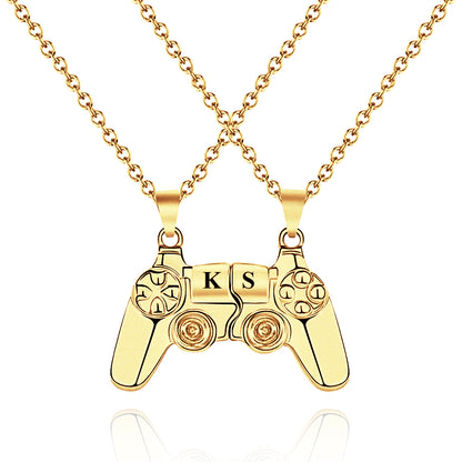Collana Magnetica Coppia Personalizzata Iniziali Regalo Amore Gamer
