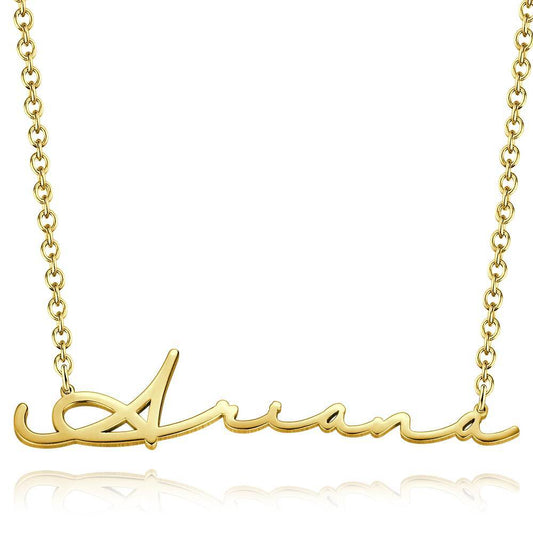 Collana con Nome Personalizzata Stile Firma Calligrafici idea regalo lei donna mamma