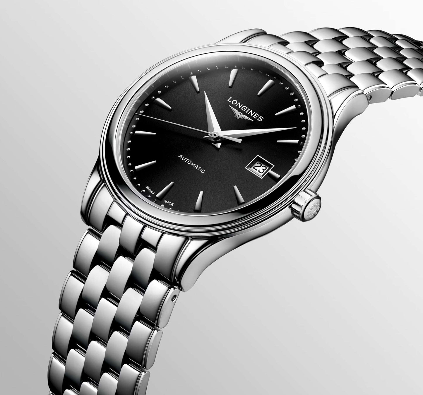 Longines Flagship Classic – Orologio automatico Swiss Made nero L4.984.4.59.6