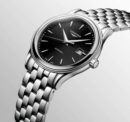 Longines Flagship Classic – Orologio automatico Swiss Made nero L4.984.4.59.6