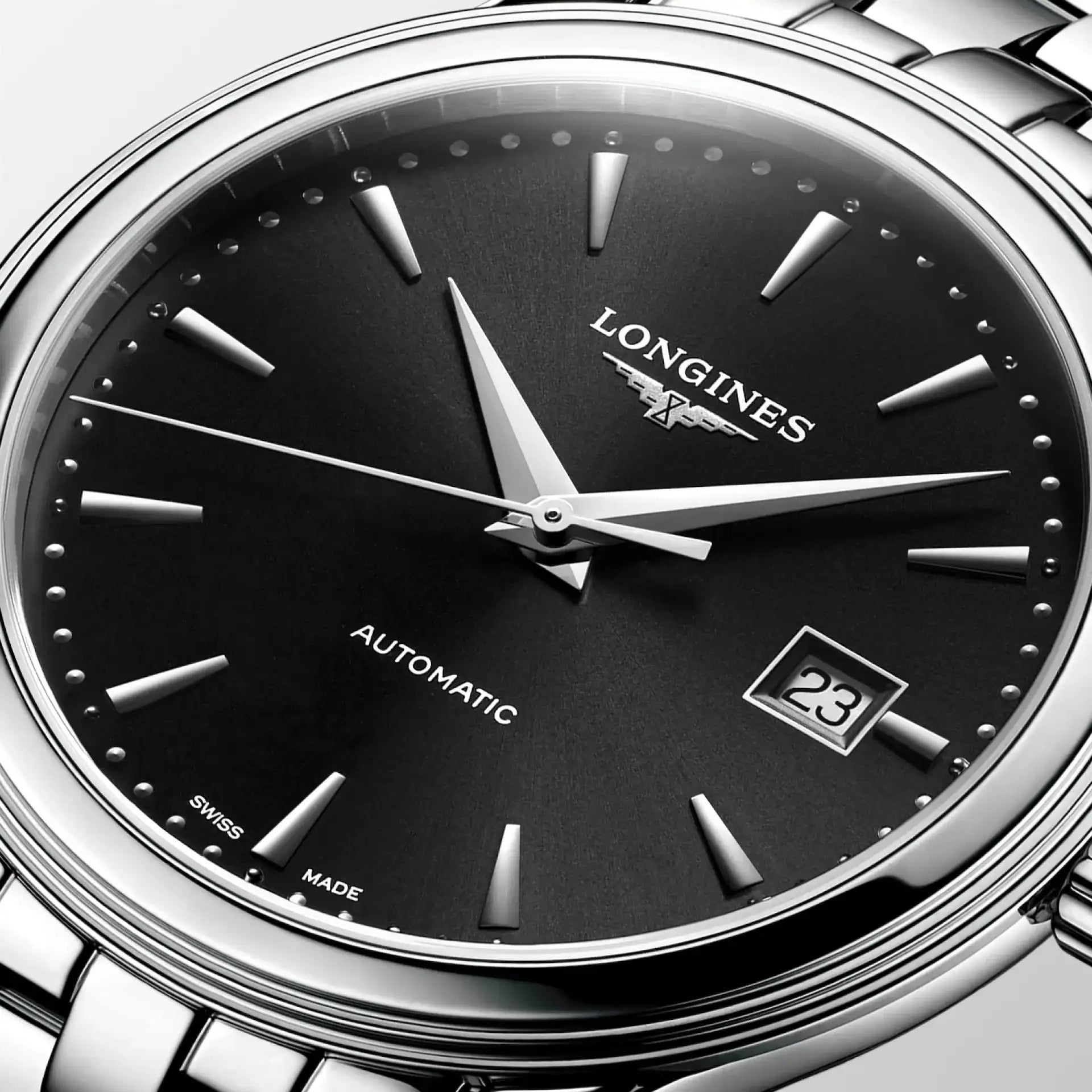 Longines Flagship Classic – Orologio automatico Swiss Made nero L4.984.4.59.6