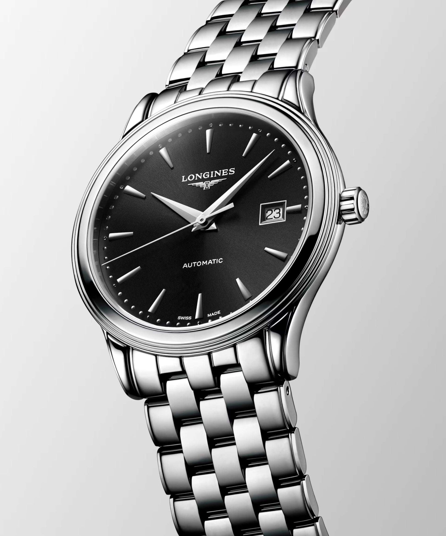 Longines Flagship Classic – Orologio automatico Swiss Made nero L4.984.4.59.6