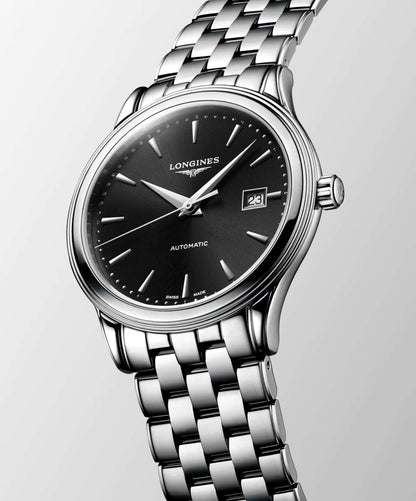 Longines Flagship Classic – Orologio automatico Swiss Made nero L4.984.4.59.6